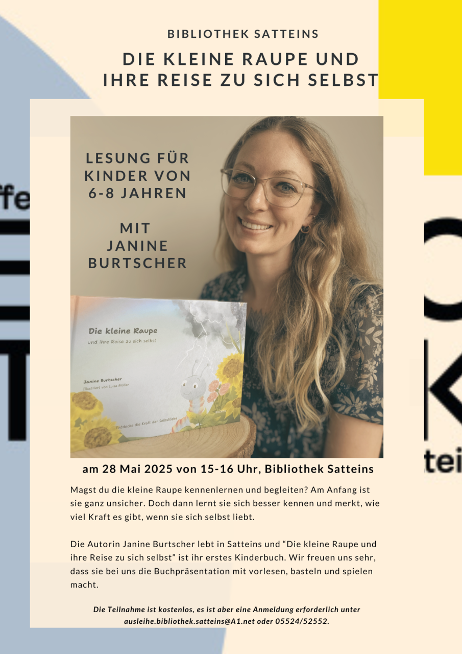 Plakat Lesung Janine Burtscher 2025