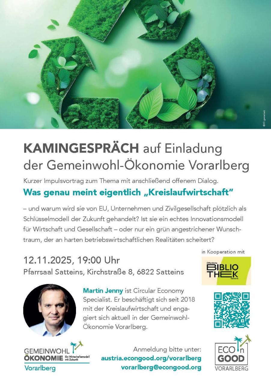 Plakat-Kamingespräch Kreislaufwirtschaft