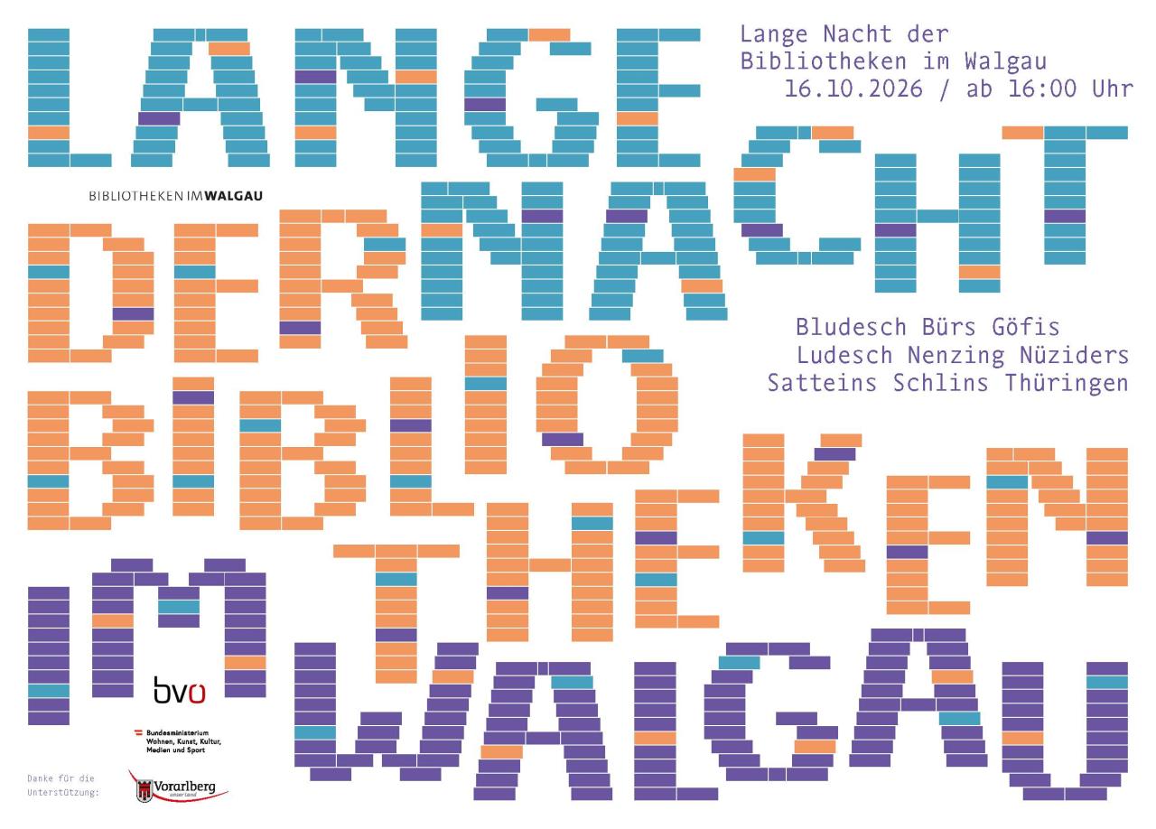 Plakat Lange Nacht der Bibliotheken 2026