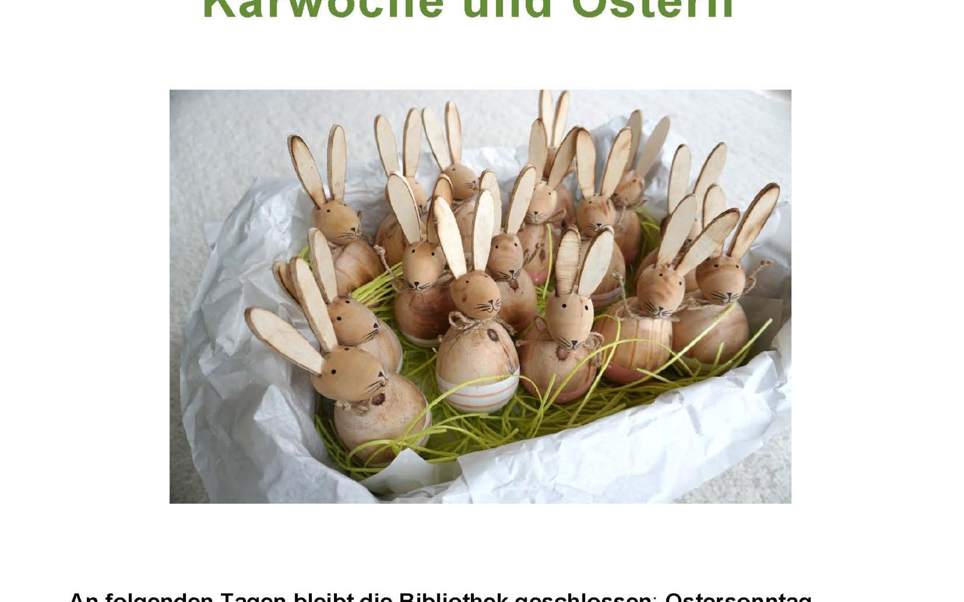 Öffnungzeiten Ostern 2025