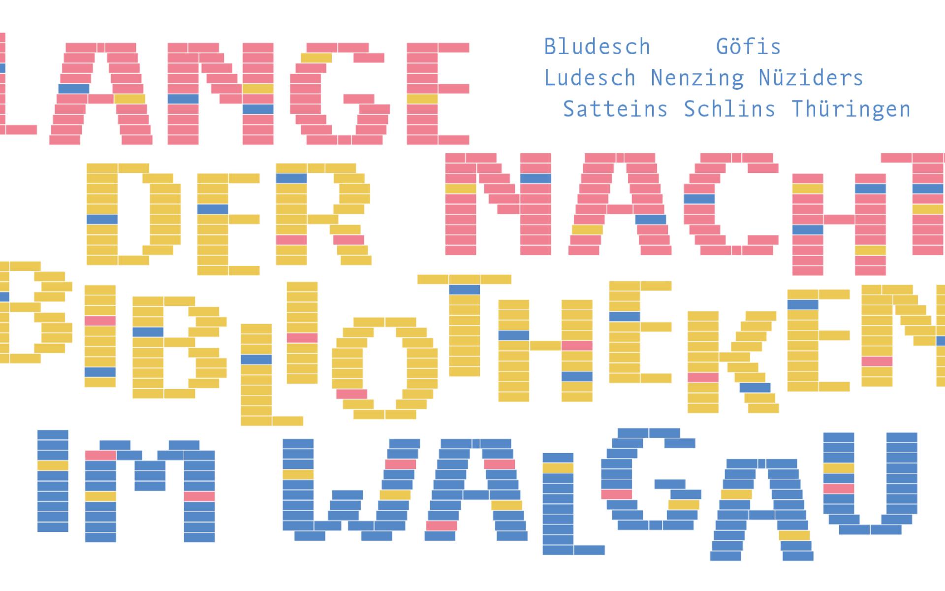Logo Lange Nacht der Bibliothek im Walgau 2025