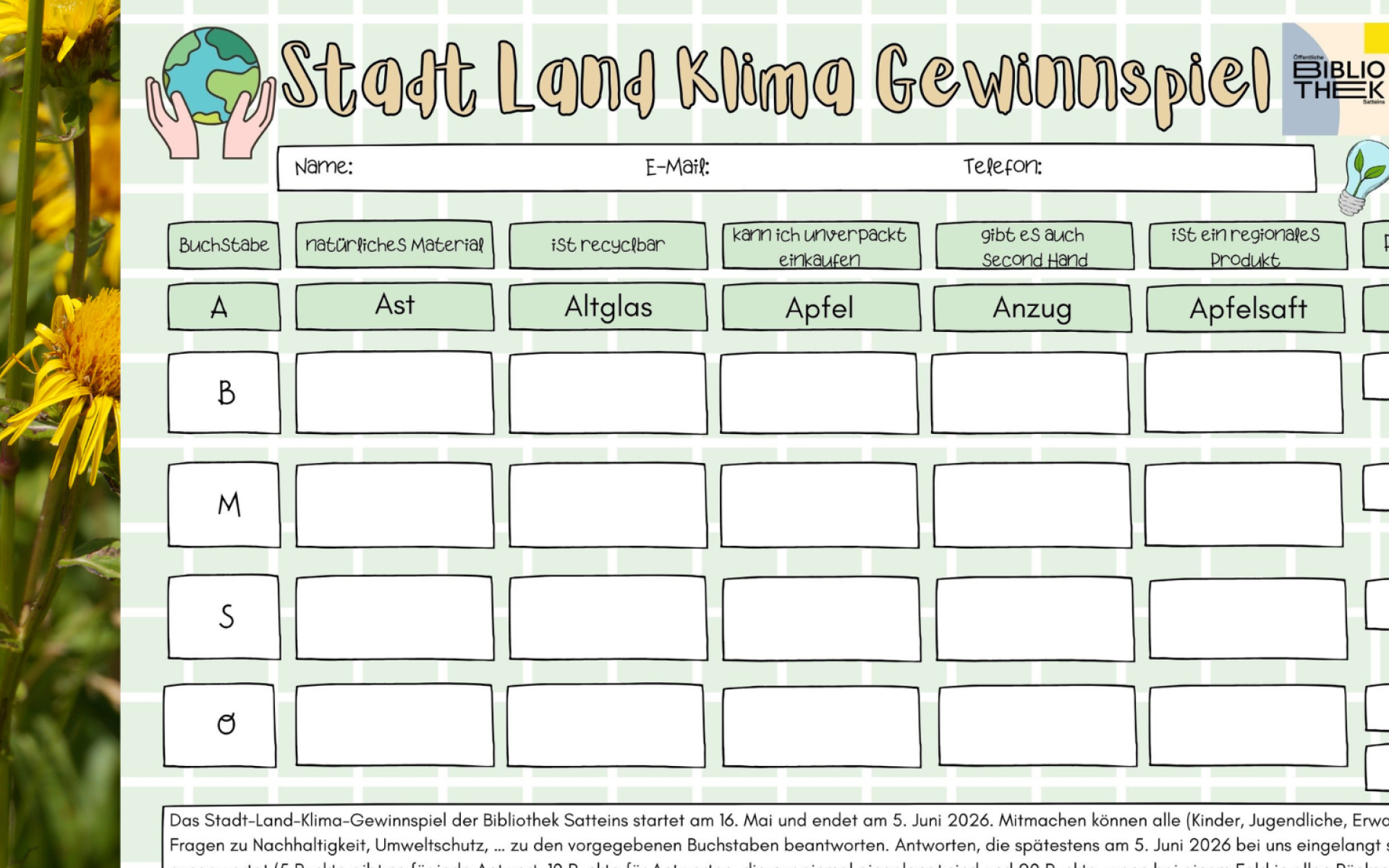 Umweltwoche 2026 Banner