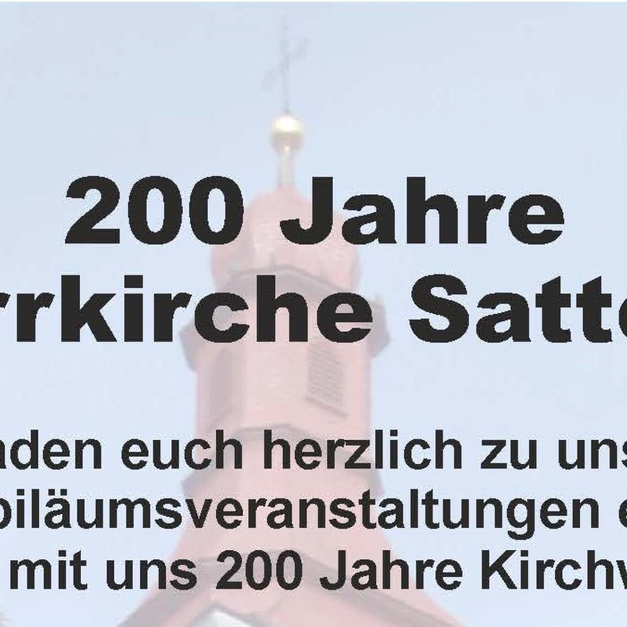 200 Jahre Pfarrkirche Satteins