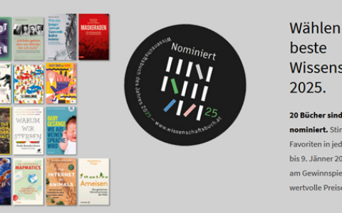 Wahl zum Wissenschaftsbuch des Jahres 2024