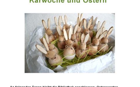 Öffnungzeiten Ostern 2025
